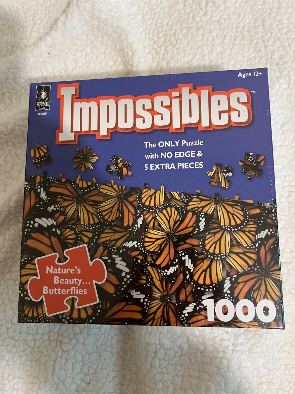 Impossibles Nature's Beauty Butterflies 1000-Piece Puzzle - Orange & Black